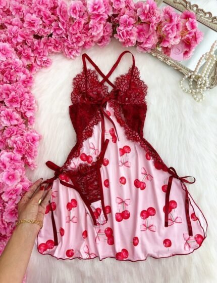 Camisola Encanto - CEREJA